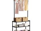 Metal Single Row Balcony Coat Rack