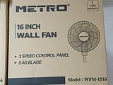 Metro Wall Fan 16"