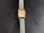 Michael Kors Petite Monroe Silver Tone and Leather Watch