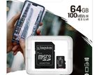Micro SD XC 64GB Canvas Select Plus100MBs Memory Card Chip