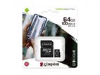 Micro SD XC 64GB Canvas Select Plus100MBs Memory Card Chip