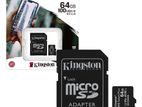 Micro SD XC Canvas Select Plus Class10 64GB Kingston Memory Chip Card