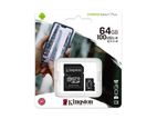 Micro SDXC 64GB Canvas Select Plus 100MB/s Class 10 Kingston Memory Card