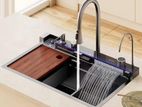 Milano Kitchen Multi Functional Waterfall Display Sink 6 in 1