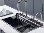Milano Kitchen Sink Stainless Steel Water Fall 75X46