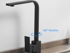 Millar Jet black sink tap with 360° Rotatable