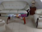 White Leather Sofa Set (3-Piece)