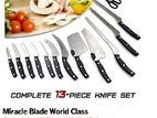 Miracle Kitchen Knife Set Blade- 13 Piece World class