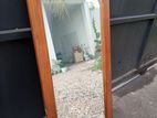 Mirror with Teak Frame 50 X 25 Inches
