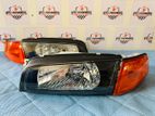 Mitsubishi Lancer CK1/2/4/8 JDM Black Headlight Pair
