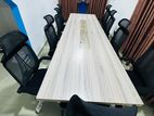 Modern 12x3.5ft SQ CONFERENCE TABLE WITH WIRE BOXES