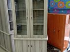 Modern 2 D American White Display Unit Cabinet