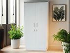 Modern 2 D Side Hanging White Wardrobe