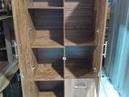 Modern 2 D Wardrobe with Side Drawers & Mirror