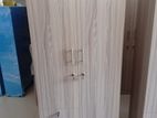 Modern 2D American White Side 2 Drawer Wardrobe