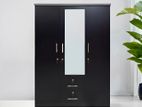 Modern 3 D Blk Camiliya Wardrobe with Mirror