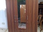 Modern 3 D Dark Camiliya Wardrobe with Mirror