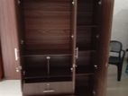 Modern 3 D Dark Large 2 Drawer Wardrobe