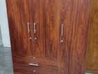 Modern 3 D Large 2 Drawer Dark Wardrobe