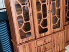 Modern 3 Door Melamine Display Cabinet