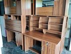 Modern 3.5x2ft Dark Hi-Rack Study Table