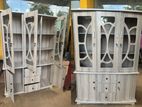 Modern 3D American White Display Cupboard