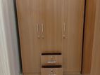 Modern 3D Melamine Camiliya Brown Wardrobe