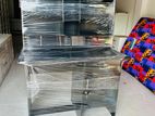 MODERN 3x1.5Ft BLK HI-Rack STUDY TABLE
