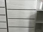 MODERN 4 DRAWER WHITE FINGER PULL CHEST OF CUPBOARDS