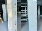 MODERN 4PCS & 5PCS WHITE LOCKABLE BOX CUPBOARDS