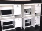 Modern 4x2 White Melamine Office Table