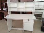Modern 4x2 WHITE MELAMINE STUDY TABLE