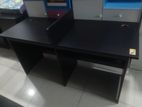 MODERN 5x2 BLK MELAMINE 2PERSON WORKSTATION TABLE