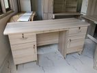 MODERN 5x2FT AMERICAN WHITE DOUBLE DRAWER EX OFFICE TABLE