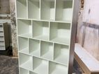 MODERN 5x3 WHITE DESIGN RACKS FOR DISPLAY