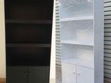 Modern 60x27” Black & White Book Cupboards