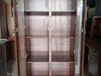 MODERN 6FT DARK GLASS DISPLAY CUPBOARDS