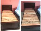 Modern 6x3 Teak Box Bed