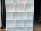 MODERN 6x4 WHITE MELAMINE DESIGN RACKS