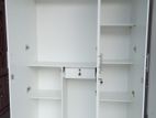 Modern 6x4ft 3 D Classic White Melamine Wardrobe