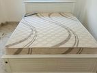 Modern 6x5 White Teak Ned with 7” Arpico spring mattresss