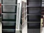 MODERN 72x24x12” BLK MELAMINE BOOK RACKS & CUPBOARDS