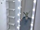 Modern 72x30 Vanity Mirror with Side Rack