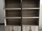 MODERN AMERICAN WHITE 5x3FT BOOK CUPBOARDS