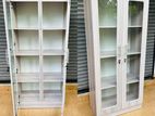 Modern American White 6 Ft Glass Cupboards