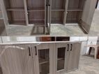 Modern American White Mid-Glass Ready Made Pantry Cupboards