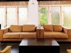 Modern Beige Fabric Sofa Set