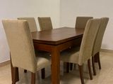 Modern Dining Table with 6 Cushion Chairs -Li 18