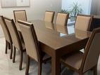 Modern Dining Table with 6 Cushion Chairs -Li 38