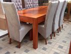 Modern Dinning Table with 6 Cushion Chairs -Li 104